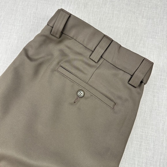 Oak Hill Other - Oak Hill Dress Pants Mens 42x30 Taupe Brown Pleated Front Polyester Trousers